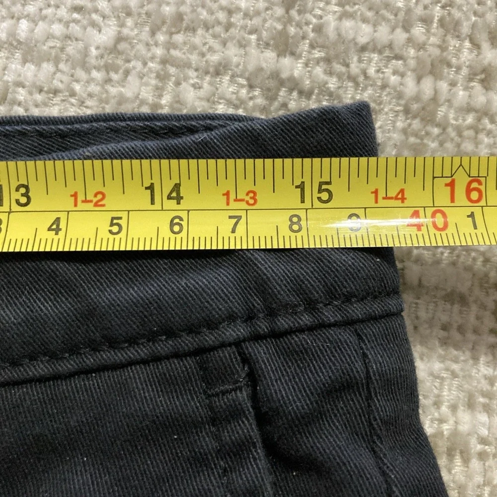 Roundtree & Yorke Men's Black Flat Front Chino Shorts‎ w/Stretch - SZ 30